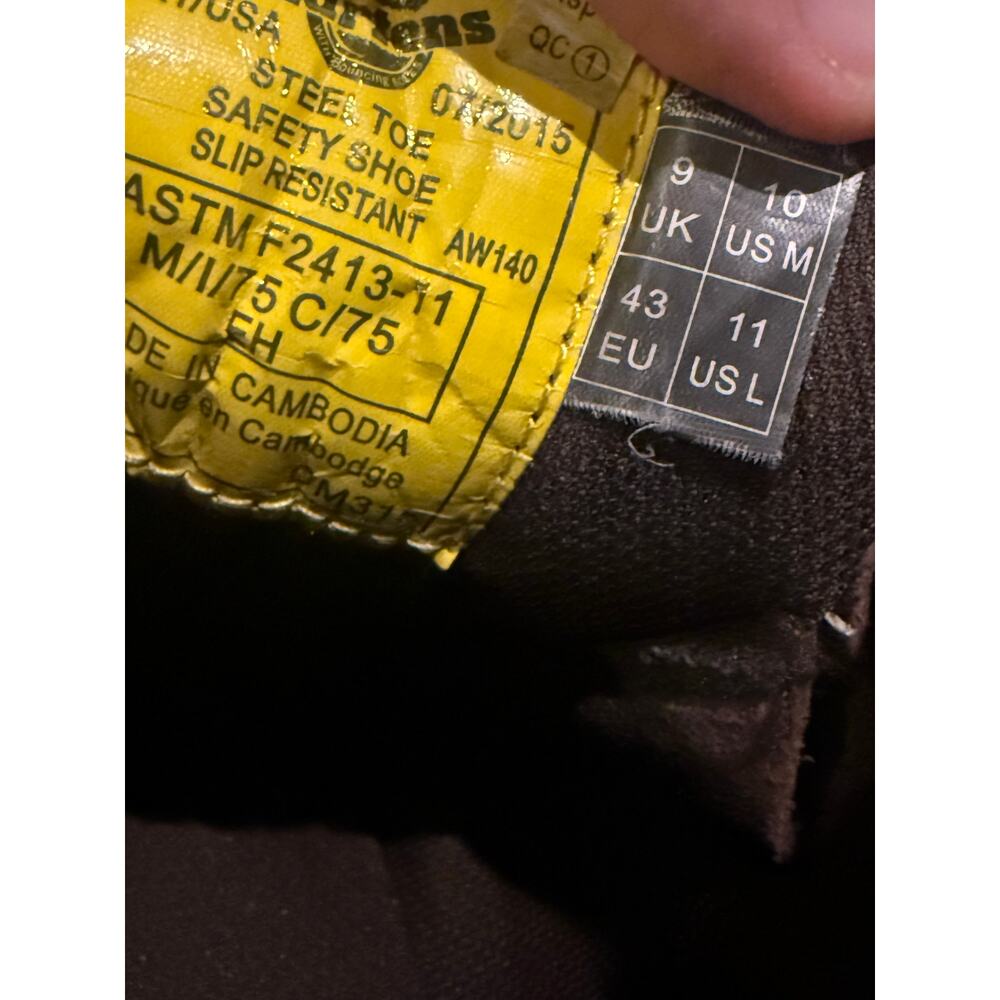 Dr Martens Winch Steel Toe Work Boots Men’s Sz. 10 - Picture 5 of 7
